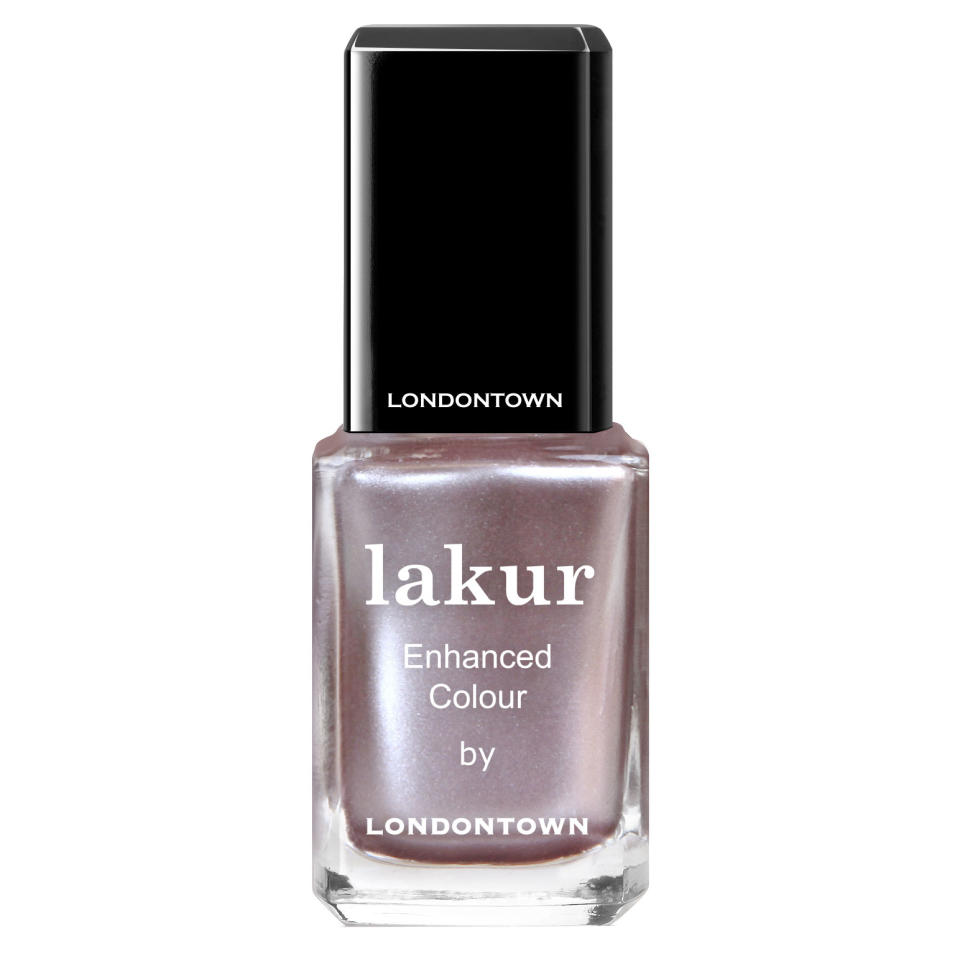 <p>Not only does this polish hold the prettiest lavender pigment, it's also 9-free. </p> <p>$16 | <a rel="nofollow noopener" href="https://londontownusa.com/product/brill-ant/" target="_blank" data-ylk="slk:SHOP IT;elm:context_link;itc:0;sec:content-canvas" class="link ">SHOP IT</a></p>