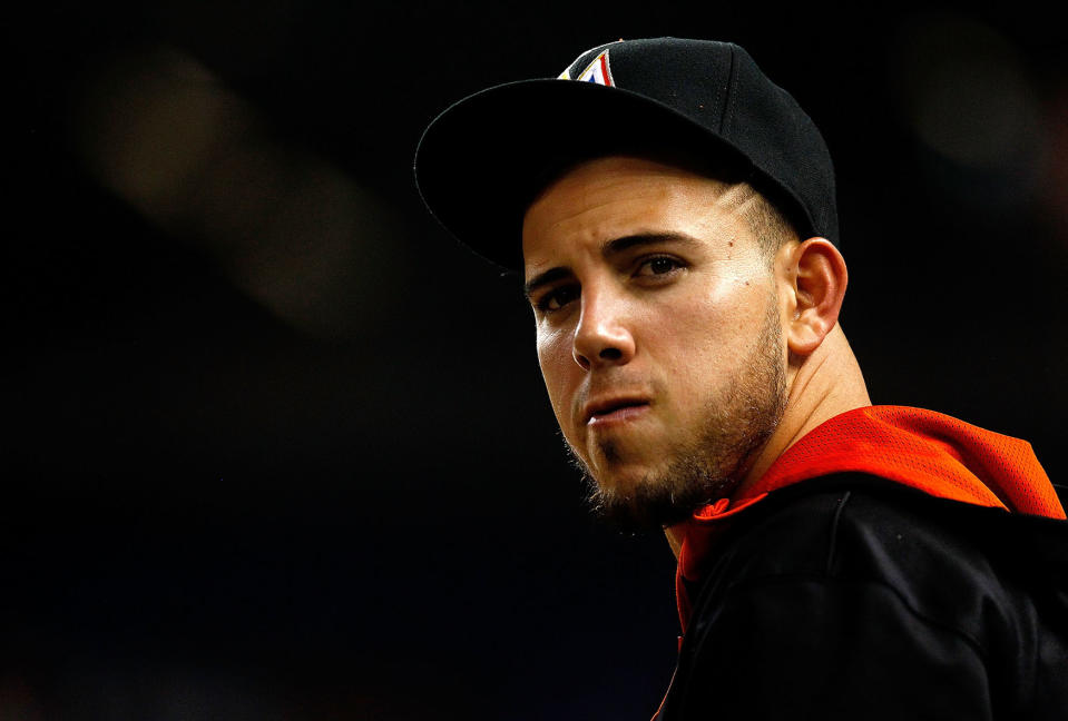 Miami Marlins pitcher Jose Fernandez died in a boating accident Sunday. (Getty Images)