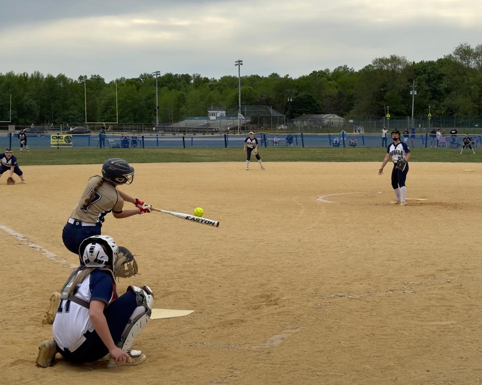 Howell pitcher Madisyn Zito with precise pitching against Freehold Boro.