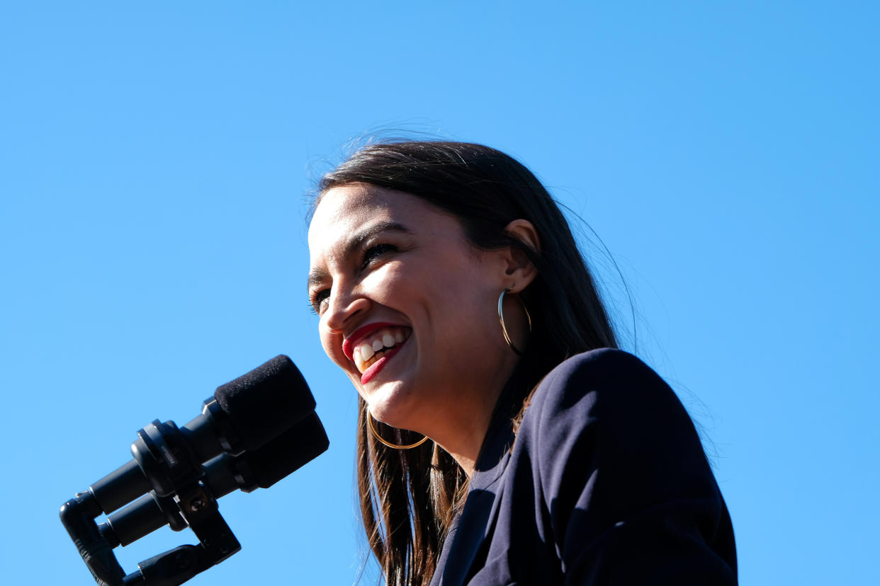 Rep. Alexandria Ocasio-Cortez, who endorsed Sen. Bernie Sanders' presidential bid on Saturday, is wading into primary races against House colleagues. (Photo: Preston Ehrler/SOPA Images/Getty Images)