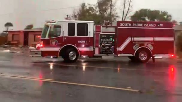 PHOTO: First responders are on the scene after a tornado touched down in Laguna Heights, Texas, on May 13, 2023. (KRGV)