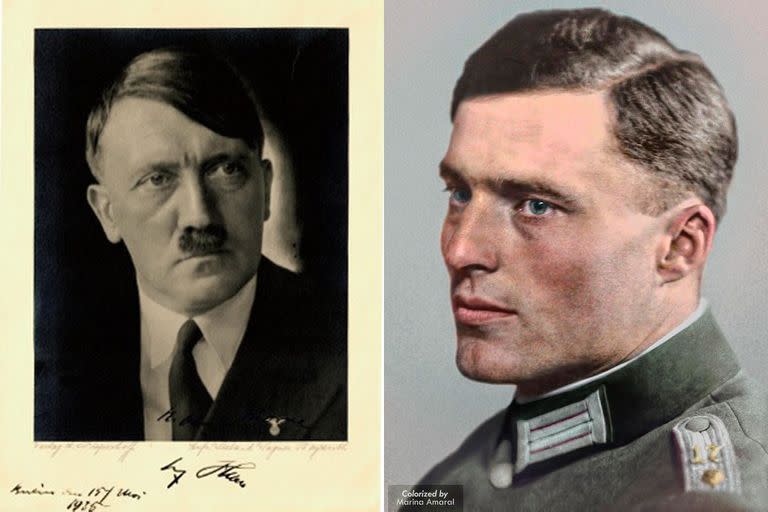 El coronel Stauffenberg rápidamente se convirtió en un detractor  secreto de Hitler