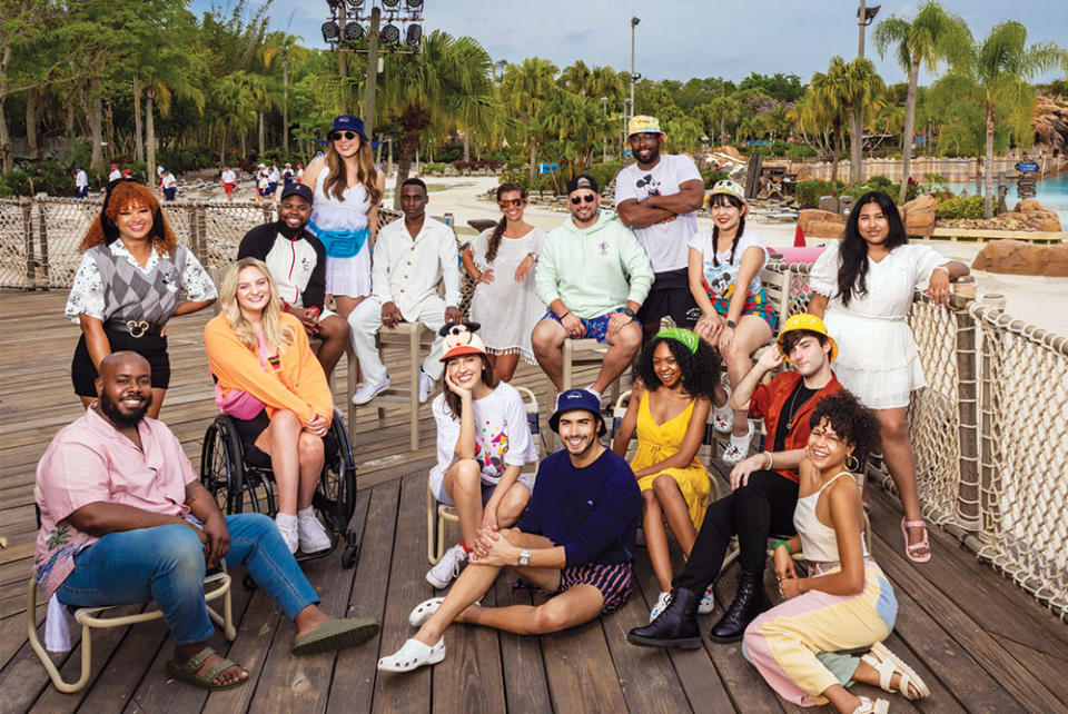 The 2021-22 cohort of the Disney Creator Lab at Disney’s Typhoon Lagoon water park.