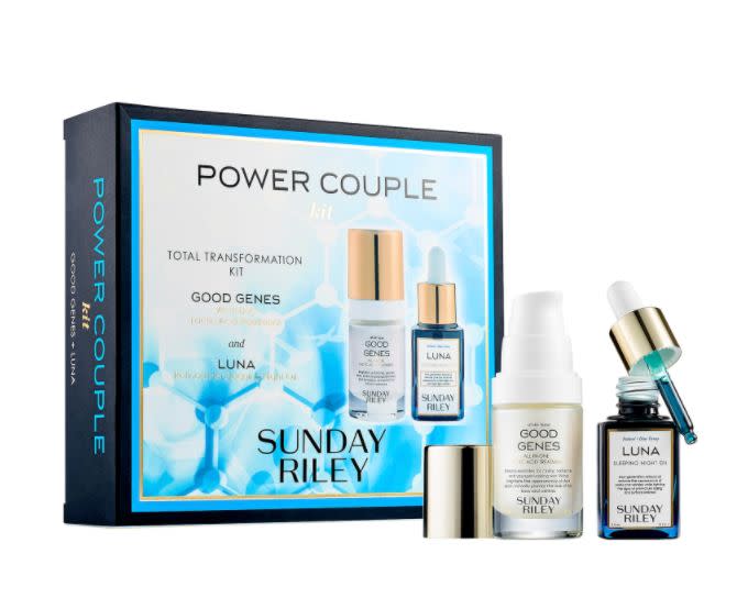 Find this <a href="https://fave.co/3av0Ehp" target="_blank" rel="noopener noreferrer">Sunday Riley Power Couple: Lactic Acid and Retinol Kit for $82 at Sephora</a>.