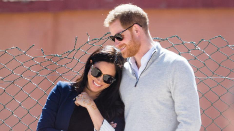 Prince Harry, Duke of Sussex and Meghan, Duchess of Sussex visit a local secondary school meeting students and teachers on February 24, 2019 in Asni, Morocco. (Photo by Samir Hussein/WireImage)