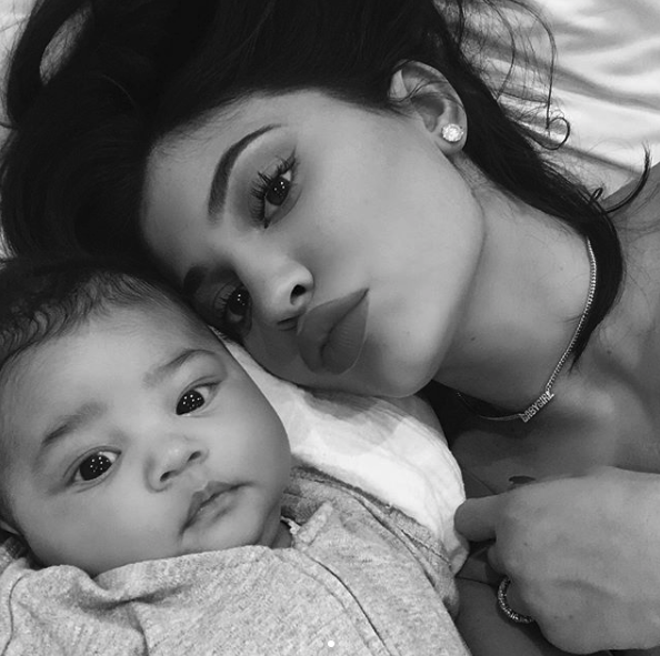 Stormi is totally at home in front of the camera (naturally). Photo: Instagram/kyliejenner