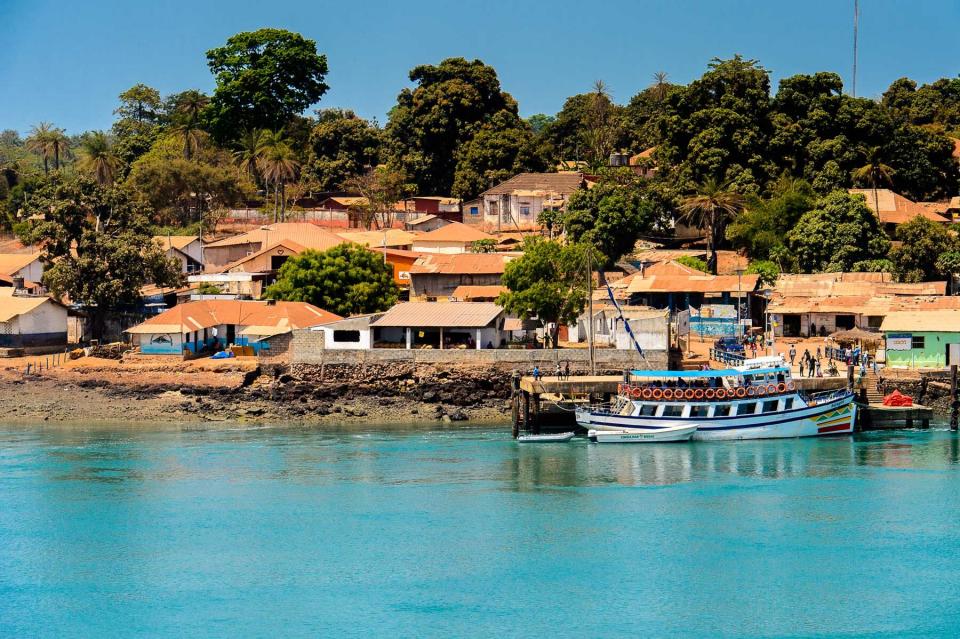 Architecture of the Bubaque Island, the Bissagos Archipelago (Bijagos), Guinea Bissau. UNESCO Biosphere Reserve