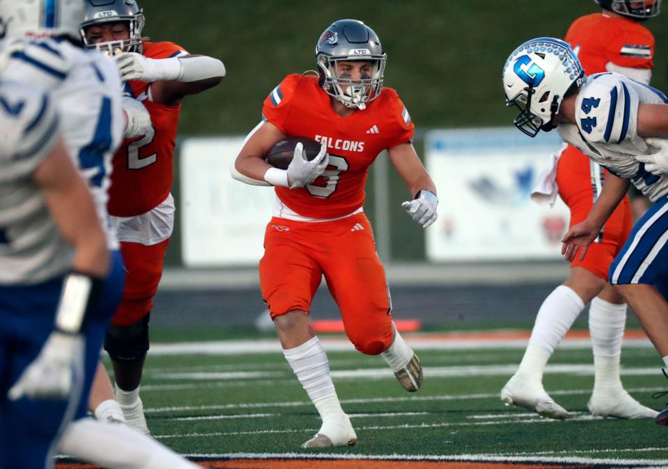 Pleasant Grove plays Skyridge in a 6A quarterfinal football game at Skyridge High School in Lehi on Friday, Nov. 3, 2023. Skyridge won 37-30 in overtime. | Kristin Murphy, Deseret News