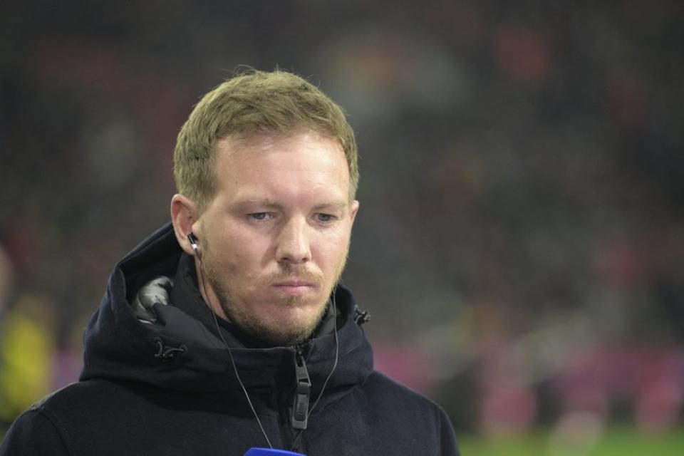 Julian Nagelsmann has an admirer in Joan Laporta. (Photo by SASCHA SCHUERMANN/AFP via Getty Images)