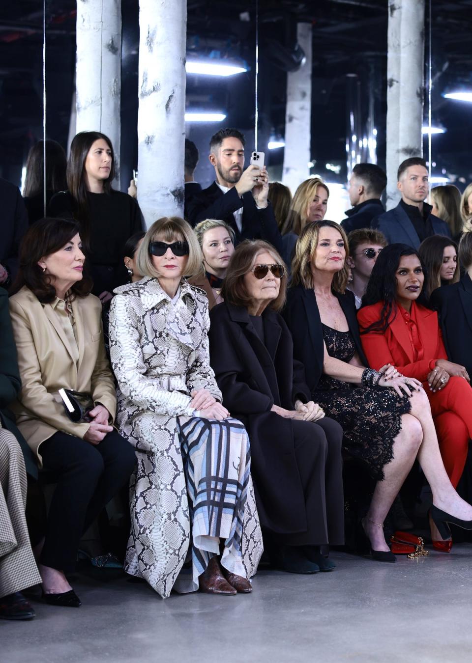 Governor Kathy Hochul, Anna Wintour, Gloria Steinem, Savannah Guthrie and Mindy Kaling at Michael Kors (Getty Images  for Michael Kors)