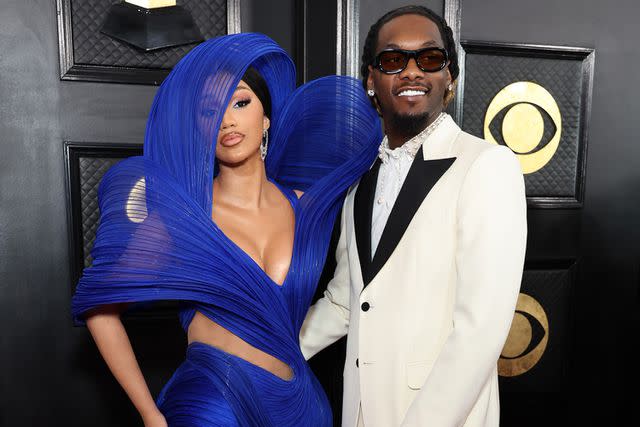 <p>Amy Sussman/Getty Images</p> Cardi B and Offset attend the 65th GRAMMY Awards in Los Angeles on Feb. 5, 2023