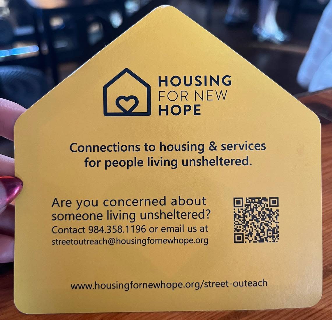 Housing for New Hope helps connect Durham’s unsheltered and homeless to housing and services.