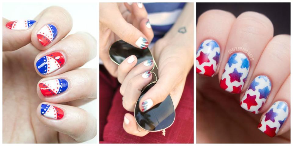 <p>Match your nails to the red, white, and blue cocktail you'll most definitely have in hand at your summer barbecue.</p>