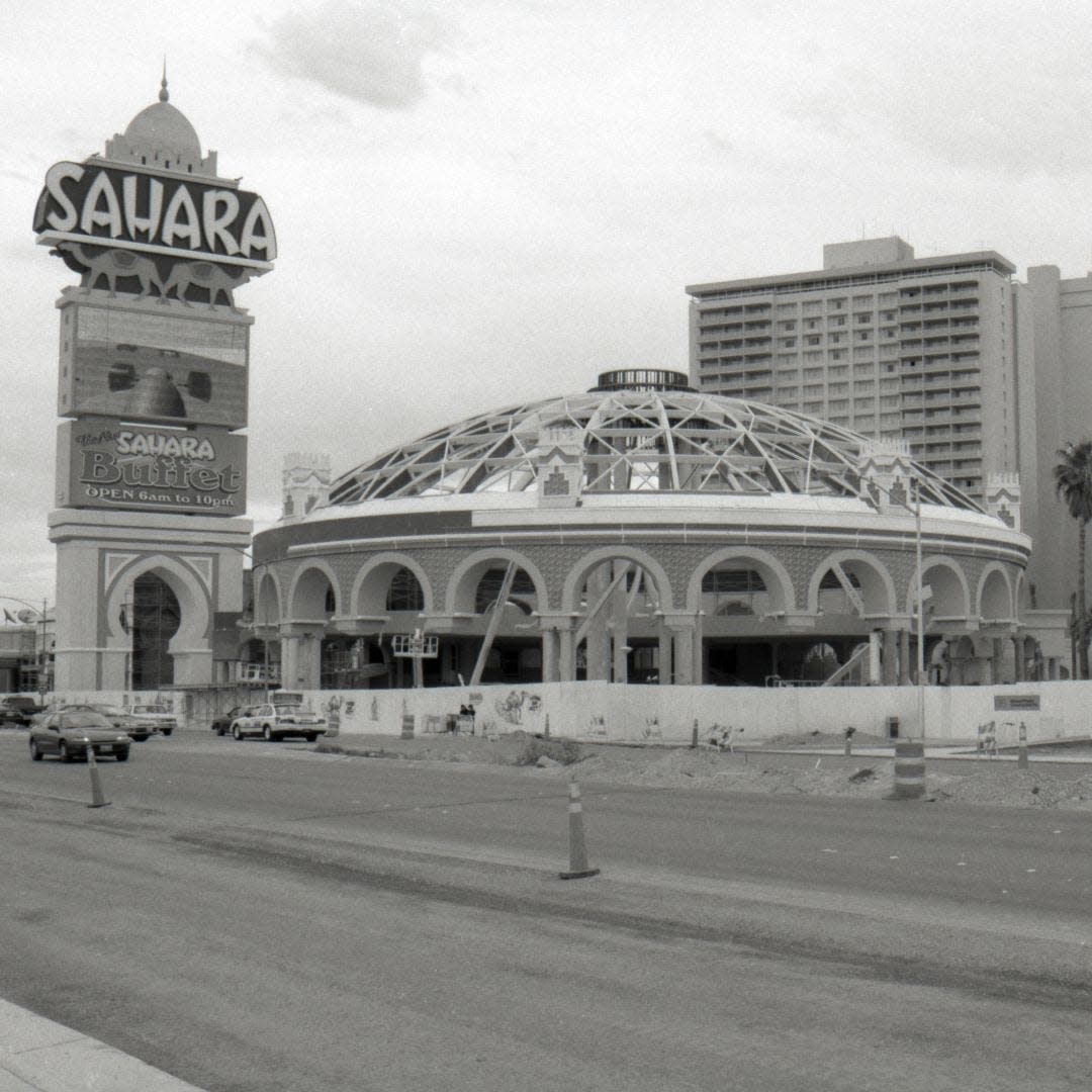 The Sahara hotel  in Las Vegas.