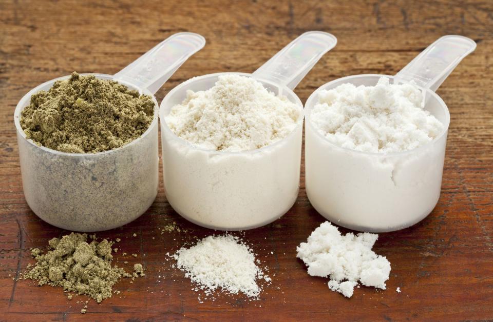 hemp and whey protein powder