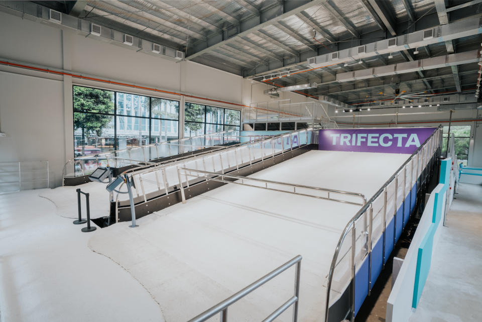 Ski simulator at the Snow Arena in Trifecta (Photo: Trifecta) 