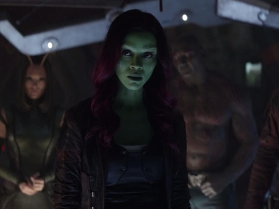 Gamora and the Guardians of the Galaxy in "Avengers: Infinity War."