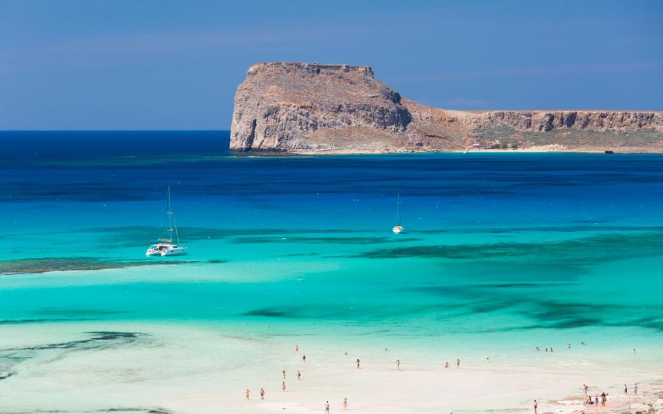 One of Crete's typically beautiful beaches - getty