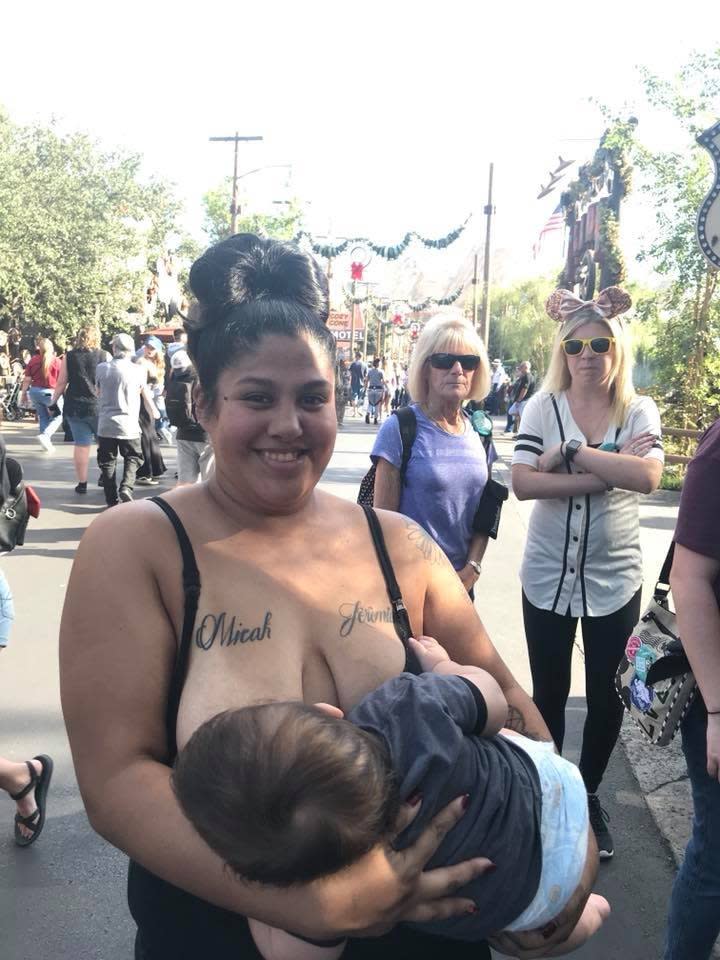 This mom got shamed for breastfeeding at Disneyland, and her response was epic