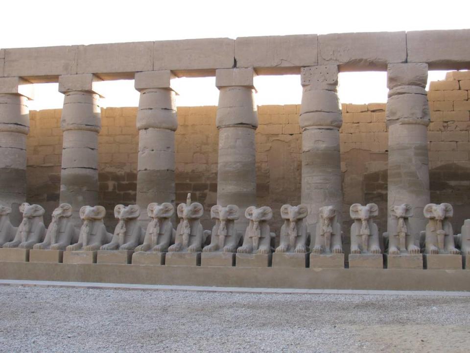 Los detallados monumentos en el Templo de Luxor son excepcionales.
