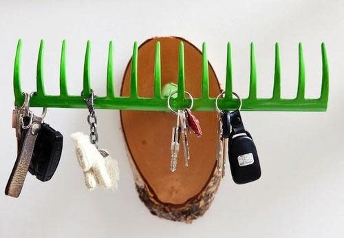 Make Your Old Rake Turn Over a New Leaf as Decor