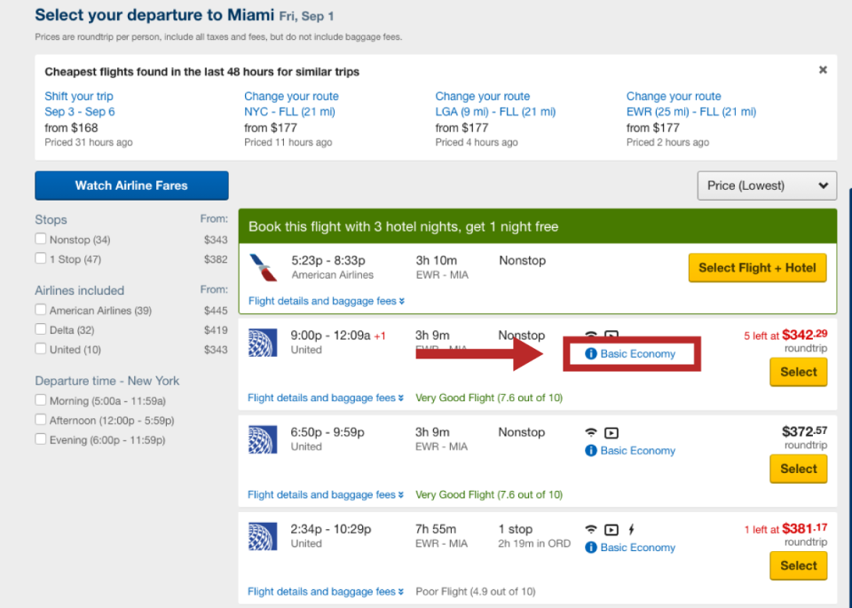 Expedia Screenshot 