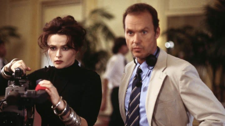 Helena Bonham Carter and Michael Keaton in Live from Baghadad.