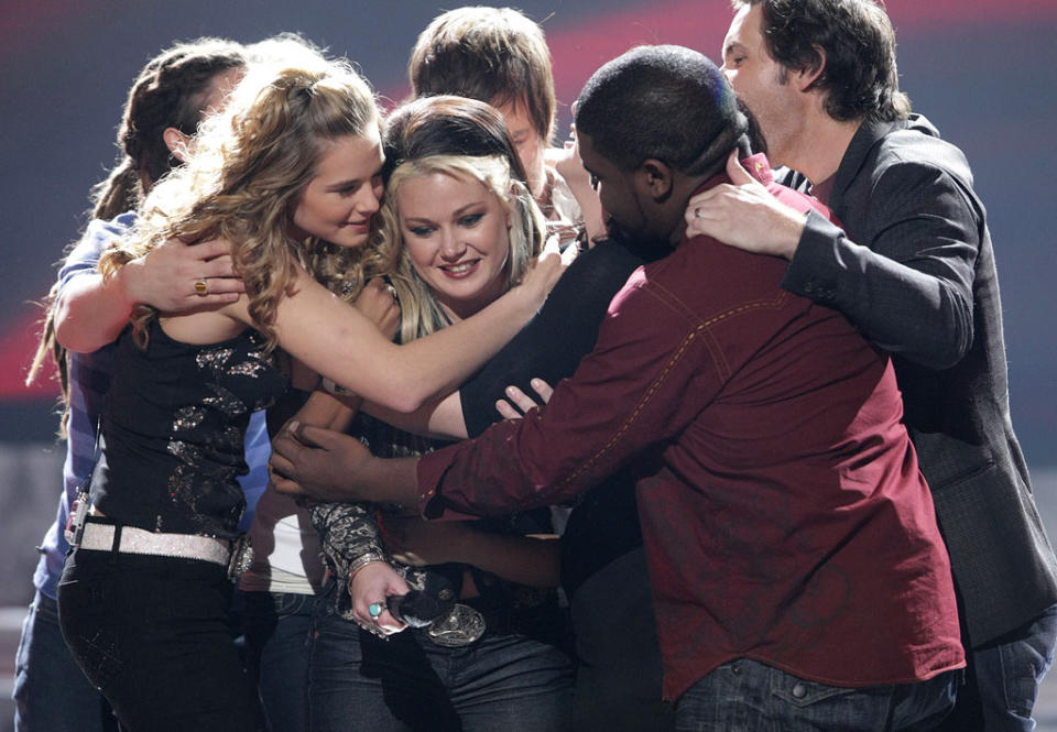 Amanda Overmyer is eliminated from the 7th season of American Idol.