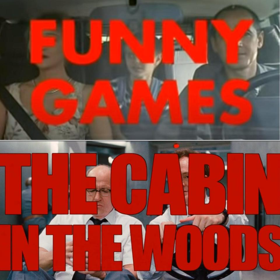 funny games and the cabin in the woods