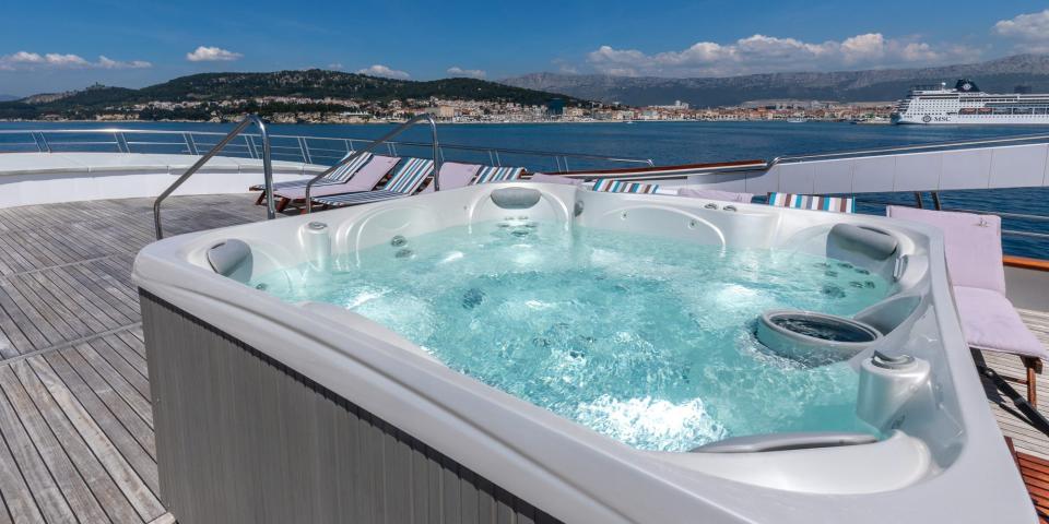 hot tub on a yacht