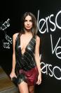 <p>Emily Ratajkowski<br> Versace Afterparty, Met Gala, New York, USA – 07 May 2018<br> (Photo: Shutterstock) </p>