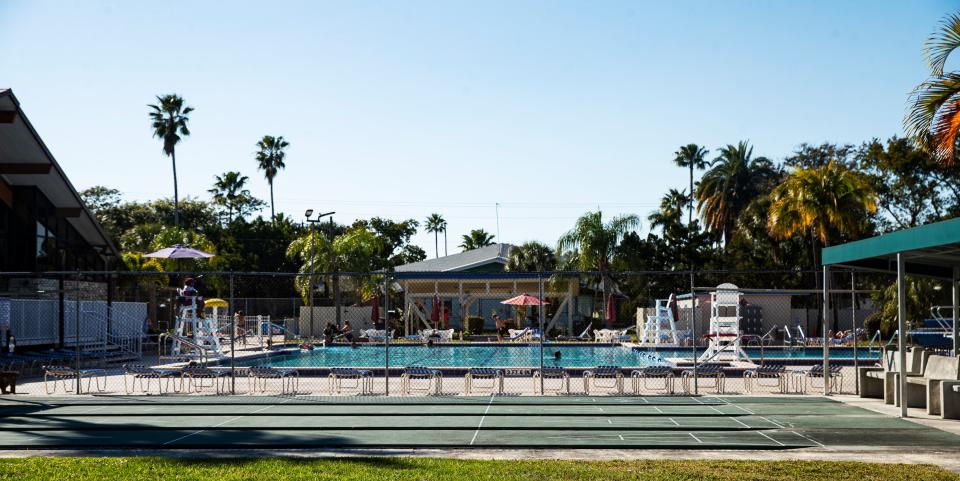 Scenes of the Cape Coral Yacht Club on Thursday, Feb. 10, 2022. The club including the beach is closing for two years to accommodate a renovation and extension of the beach. 