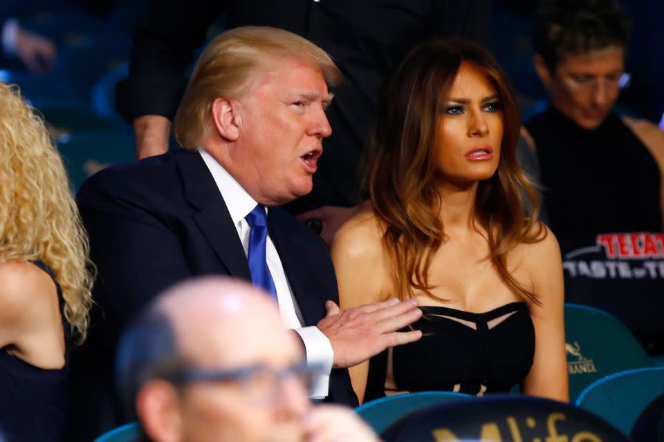 Melania Trump hit back after Donald Trump's ex-wife called herself the real First Lady. Photo: Getty Images