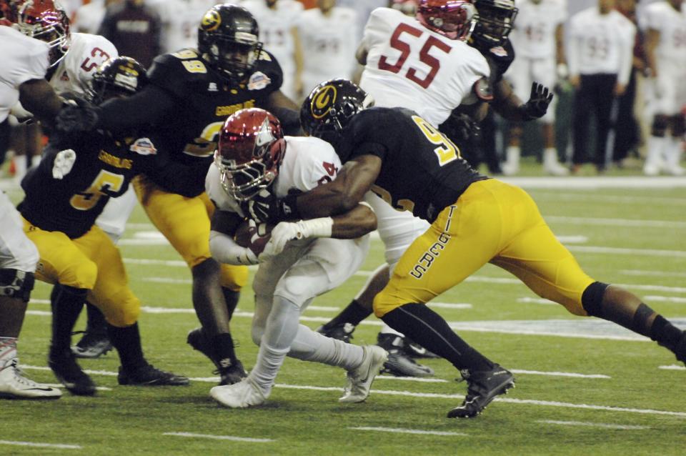 Grambling beat NC Central 10-9 in the Celebration Bowl. (W.A. Bridges Jr./Atlanta Journal-Constitution via AP)