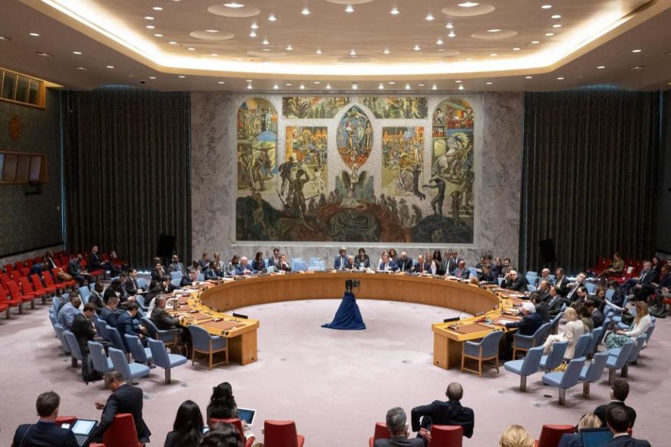 The UN security council holds an emergency meeting on the situation in Ukraine