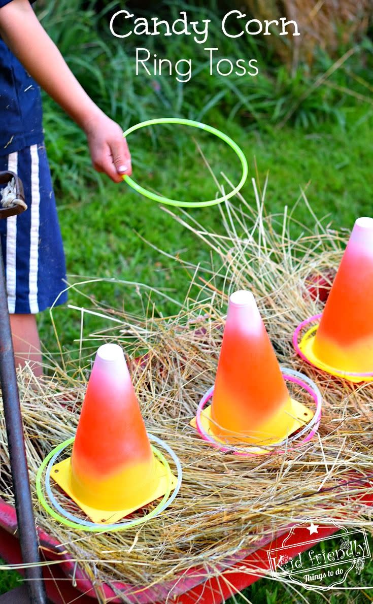 Turn Cones Into Ring Toss