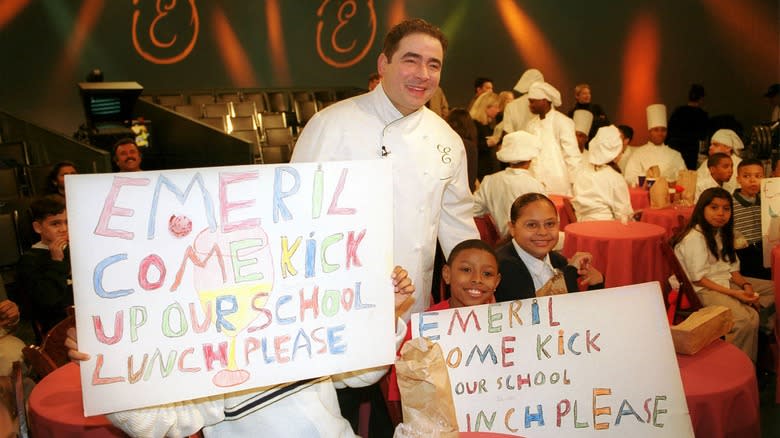 Emeril Lagasse with kids