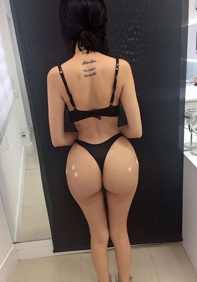 Her butt is her best asset. Photo: Caters News