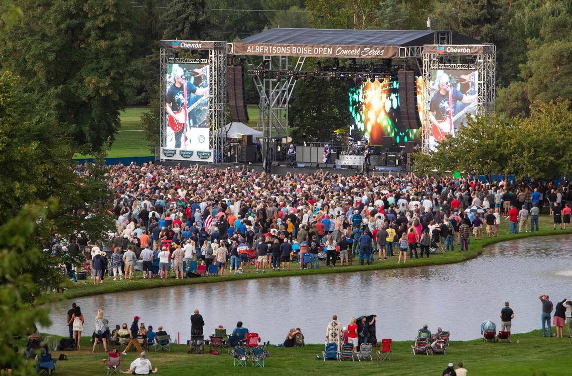 Sammy Hagar and The Circle performed at the Albertsons Boise Open at Hillcrest Country Club in 2021.