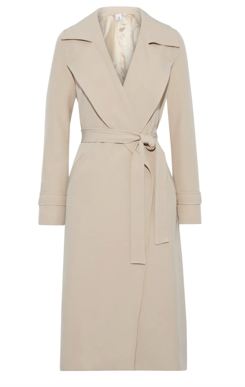 4) Agave belted cady trench coat