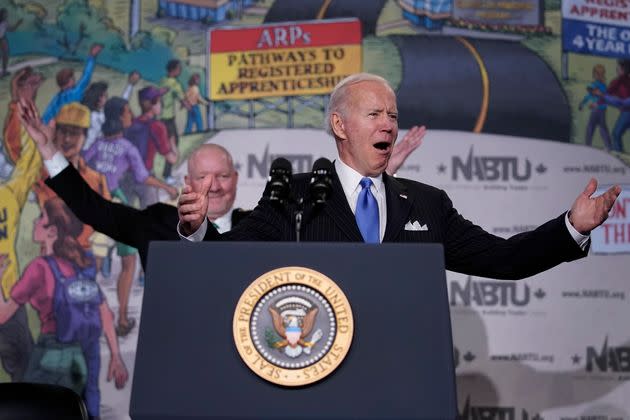 President Joe Biden’s speech to NABTU never touched on social issues, instead focusing wholly on economic populism and blasting the GOP’s “trickle-down” economics.