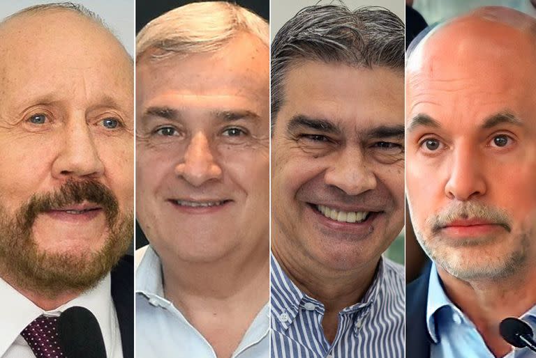 Gildo Insfrán, Gerardo Morales, Jorge Capitanich y Horacio Rodríguez Larreta