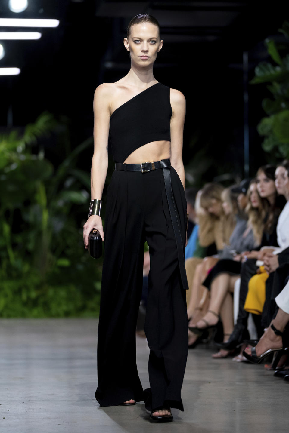 The Michael Kors collection is modeled during Fashion Week, Wednesday, Sept. 14, 2022, in New York. (AP Photo/Julia Nikhinson)