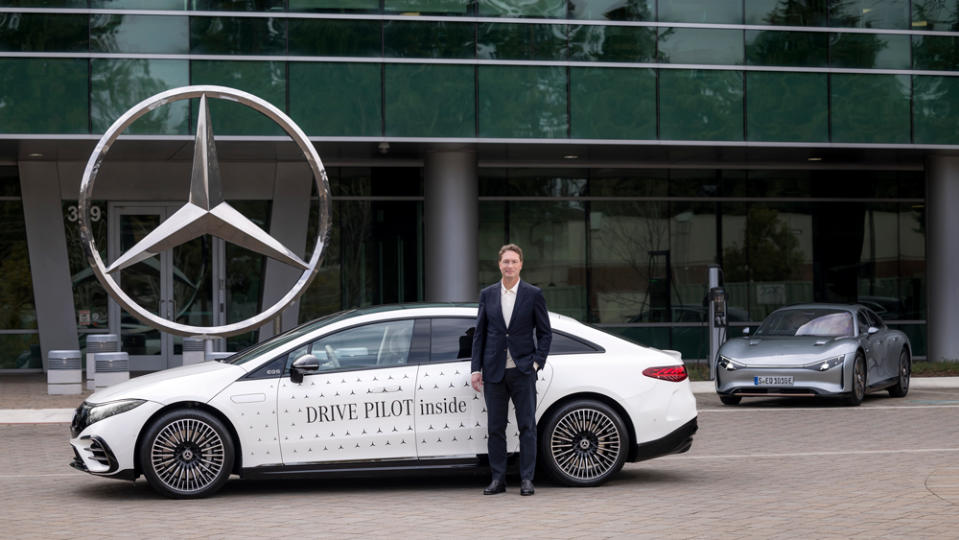 Ola Källenius, global CEO of Mercedes-Benz, at the marque's Silicon Valley office in Sunnyvale, Calif. 