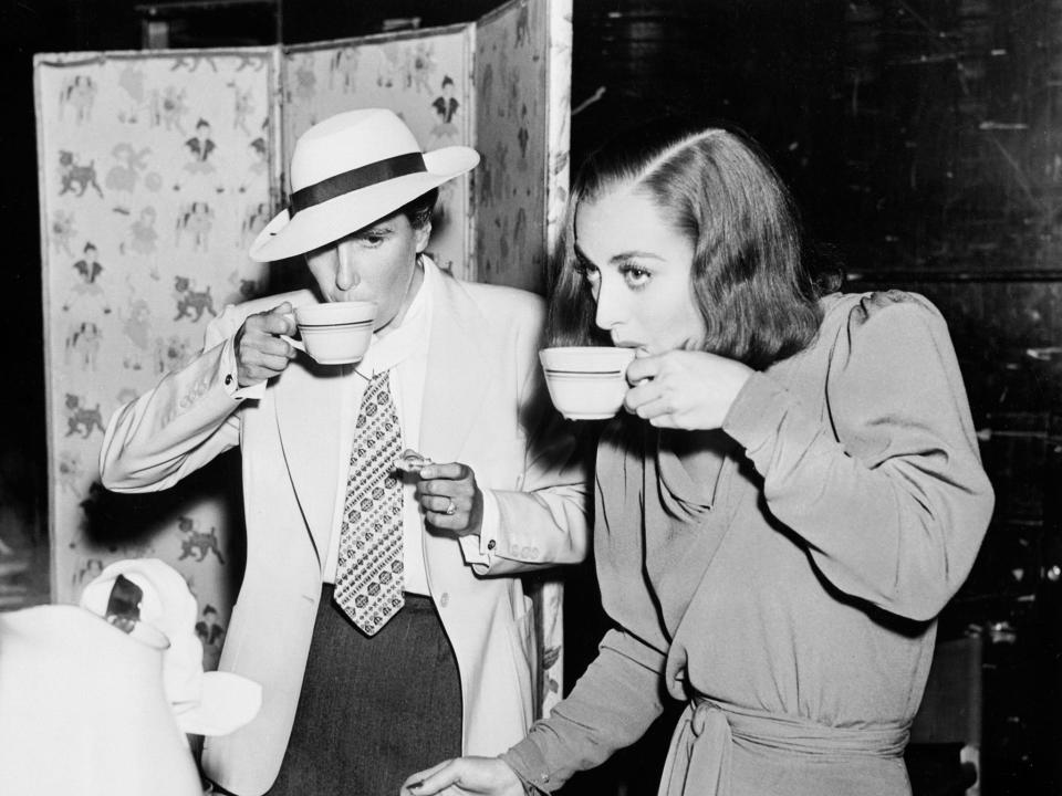 Sip the tea: Dorothy Arzner and Joan Crawford on the set of ‘The Bride Wore Red’ in 1937 (Mgm/Kobal/Shutterstock)