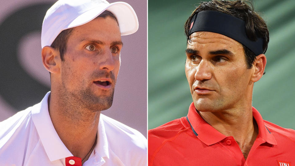 Novak Djokovic's coach is hoping the world No.1 won't have to face Roger Federer at Wimbledon.