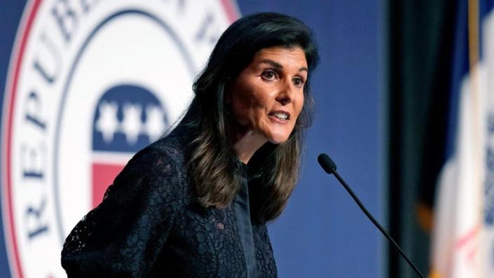 Former U.N. Ambassador and former South Carolina Gov. Nikki Haley.