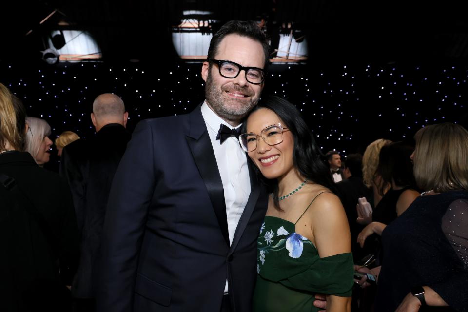 Bill Hader and Ali Wong have packed on the PDA this awards season.