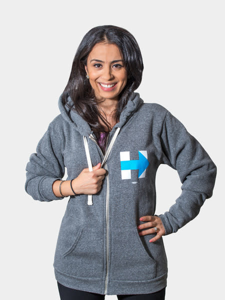 For Mark Zuckerburg-types, gym rats, and lazy days, the “H is for Hoodie” sweatshirt — which is unisex but the description advises that women may consider ordering one size smaller — is a comfortable political statement (in more ways than one).