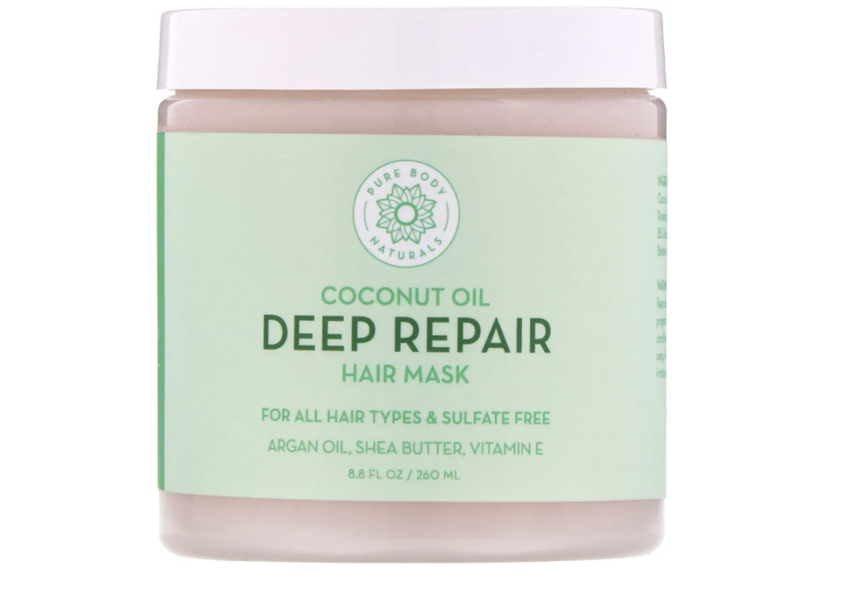 Pure Body Naturals, Coconut Oil, Deep Repair Hair Mask. (PHOTO: iHerb)